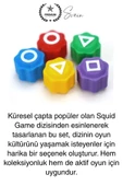 Squid Game 5 Taş Oyunu Seti Kutulu Renkli Geleneksel Kore Gonggi Koordinasyon Aile Parti Aktivite - 4