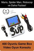 Sup 400 Taşınabilir Mini 2 in 1 GameBoy Oyun Konsolu Retro Nostaljik Atmosfer Atari Video Çocuk - 1