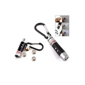 El Feneri Anahtarlık Işıklı Anahtarlık 3 Fonksyonlu Lazer Led Fener - 1