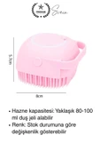 Şampuan Hazneli Silikon Banyo Lifi Duş Fırçası Jel Keseli Vücut Masaj Lif Çok Amaçlı Temizlik - 5