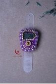 Boncuklu Taşlı Zikirmatik Mor thumbnail 3
