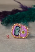 Boncuklu Taşlı Zikirmatik Pembe - 4