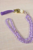 Laleli 99lu Kristal Tesbih Lila thumbnail 1