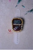 Boncuklu Taşlı Zikirmatik Kahverengi - 4