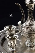 Hediyelik Sunumluk Gümüş Zemzem Takımı - 8 Parça - 3