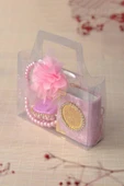 Hediyelik Kutulu Mini Kuran İnci Tesbih ve Taşlı Zikirmatik Seti Pembe Renk 1 Adet - 1