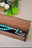 Firuze Taşlı 33’lü Erkek Tesbih – Doğal Taş, Özel Kutulu thumbnail 4