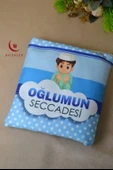 Oğlumun Seccadesi – Çantalı Erkek Çocuk Seccadesi (Mavi) - 5