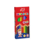 Gen-Of Kids 3’lü Okul Boya Seti – Kuru, Pastel ve Sulu Boya 12 Renk thumbnail 2