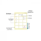 TERMAL BARKOD ETİKETİ 20X30 3´LÜ 6000´Lİ thumbnail 2