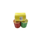 RENKLİ TERMAL BARKOD ETİKETİ 40X20 5 Lİ 5.000´Lİ (SARI) - 1