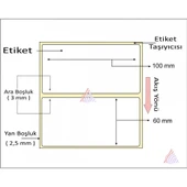 KUŞE BARKOD ETİKETİ 60X100 500 ´LÜ thumbnail 2