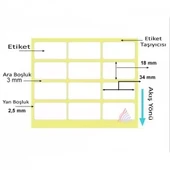 KUŞE BARKOD ETİKETİ 18X34 3´LÜ 3.000´Lİ thumbnail 2