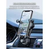 Polham Kancalı Düşmez Titremez Ayarlanabilir Stabil Telefon Tutucu, Havalandırma Girişli Tutucu - 4