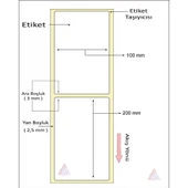 KUŞE BARKOD ETİKETİ 200X100 200´LÜ - 2