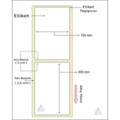 TERMAL BARKOD ETİKETİ 200X100 200´ LÜ thumbnail 2