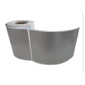 SİLVER MAT BARKOD ETİKETİ 150X100 TEKLİ 200 LÜK SARIM - 1