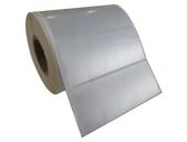 SİLVER MAT BARKOD ETİKETİ 40X20 5 Lİ 5000 ADET - 1
