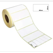 Termal Barkod Etiketi 40x20mm Yanyana 5 li Bitişik (5000 li) - 1