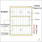 TERMAL BARKOD ETİKETİ 30X10 TEKLİ 10000 ´Lİ thumbnail 2