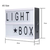 A5 Led Işıklı Yazı Panosu Lightbox - 6