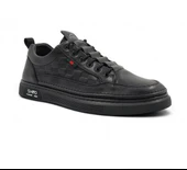 Erkek Rahat Taban Lastik Bağcıklı Sneaker Gerçek Deri MC 19039 BEYAZ - 1