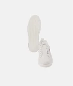 Erkek Rahat Taban Lastik Bağcıklı Sneaker Gerçek Deri MC 19039 BEYAZ - 4