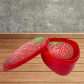 Buffer® 2'li İç İçe Geçebilen Çilek Model Saklama Ve Beslenme Kabı Seti (550 Ml + 250 Ml) - 2