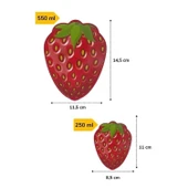 Buffer® 2'li İç İçe Geçebilen Çilek Model Saklama Ve Beslenme Kabı Seti (550 Ml + 250 Ml) - 8