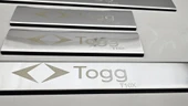 Togg T10x Krom Lazer Yazılı Kapı Eşiği - 2