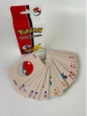 Pokemon İskambil Kağıdı Oyun Poker Kartı 54 Adet Pikachu - 1