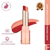 Merythod Glossy Twotone Lip Stick 03 Cherry Brick - Çift Tonlu Ruj thumbnail 1
