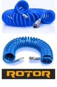PU0508 (5X8X15)  Kompresör Spiral Hava Hortumu  15mt Sarı - 2