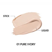 Merythod Dual Concealer 01 Pure Ivory - Çift Uçlu Kapatıcı (Stick ve Likit) - 11