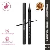Merythod Reeltattoo Brush Pen Liner 01 Matt Black - Fırça Uçlu Mat Siyah Eyeliner - 1