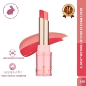 Merythod Glossy Twotone Lip Stick 01 Coral Lover - Çift Tonlu Ruj - 1