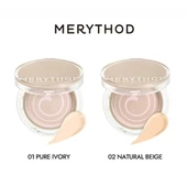 Merythod Reelcover Melting Pact 02 Natural Beige SPF50+PA++++ - Yağlı Ciltler İçin Yüksek Kapatıcı Fondöten - 7