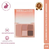 Merythod Blurring Multi Palette 03 Rose Gardening - Mat, Işıltılı ve Glitter İçeren Çok Yönlü Allık ve Far Paleti - 1