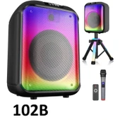 40 Watt 12 INCH Kablosuz Mikrofonlu Kumandalı FM/BT/USB ve TF Kart TRIPOD lu Anfili Hoparlör NDR-102B - 1