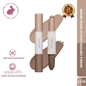 Merythod Double Contour Stick 02 Toffee Brown - Çift Taraflı Sıcak Tonlu Kontür Stick - 7