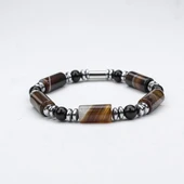 AKİK TAŞI KESME MİSİNA  LASTİKLİ BİLEKLİK - 1