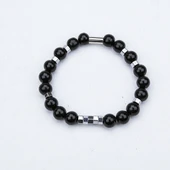 Oltu Taşı Hematit Lastikli Bileklik - 3