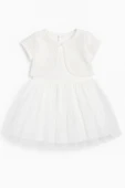Bolero Hırkalı Kız Bebek Tüllü Elbise - 2