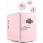 Kumtel Mini İçecek ve Kozmetik Buzdolabı 4L HMFR01 Pembe - 2