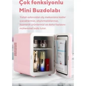 Kumtel Mini İçecek ve Kozmetik Buzdolabı 4L HMFR01 Pembe - 5