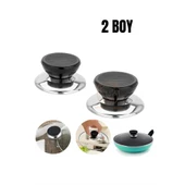 ModaCar Tencere Tava Tepesi Tencere Tava Kapağı Tutucu 2 Boy - 1