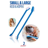 ModaCar Köpek Ve Kedi Diş Fırçası Küçük Büyük Uçlar 2 ADET - 1