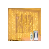 8 Fonksiyonlu Peri Perde Led Uzaktan Kumandalı Günışığı Perde Peri Led (3 Mt X 3 Mt) - 2