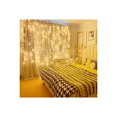 8 Fonksiyonlu Peri Perde Led Uzaktan Kumandalı Günışığı Perde Peri Led (3 Mt X 3 Mt) - 1