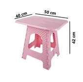 Omnipazar SRL-2007 Plastik Katlanır Sehpa Piknik Oyun Masası No 3 - 2